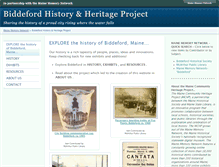 Tablet Screenshot of biddeford.mainememory.net