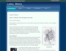 Tablet Screenshot of lubec.mainememory.net