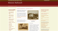 Desktop Screenshot of historichallowell.mainememory.net